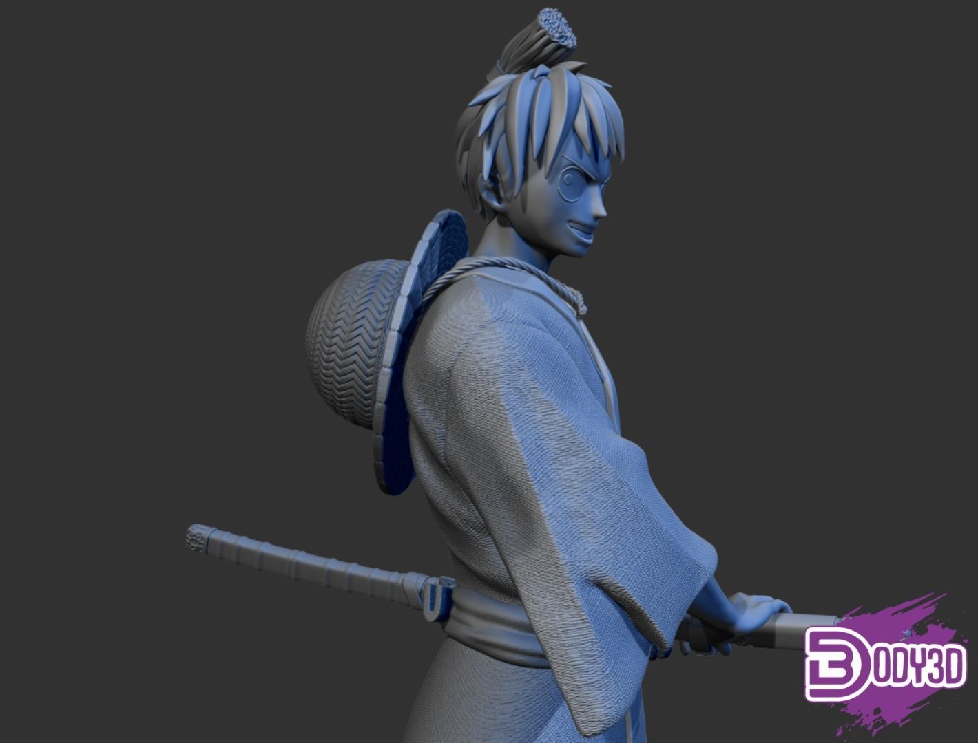 Luffy Japan World Fan Art - One Piece 3D print model_4