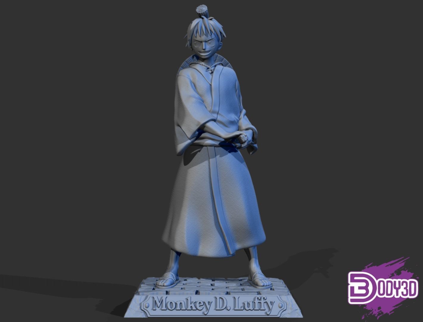 Luffy Japan World Fan Art - One Piece 3D print model_1