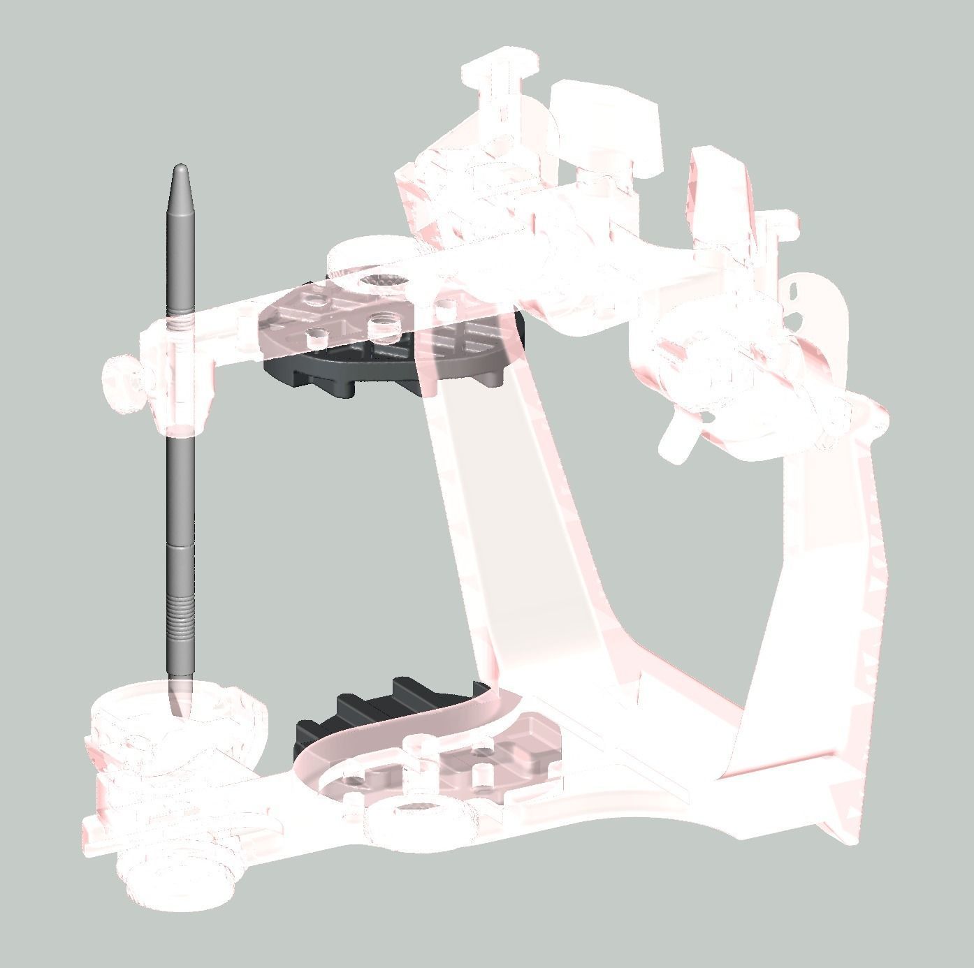 Hanau type dental articulator model 3D print model_4
