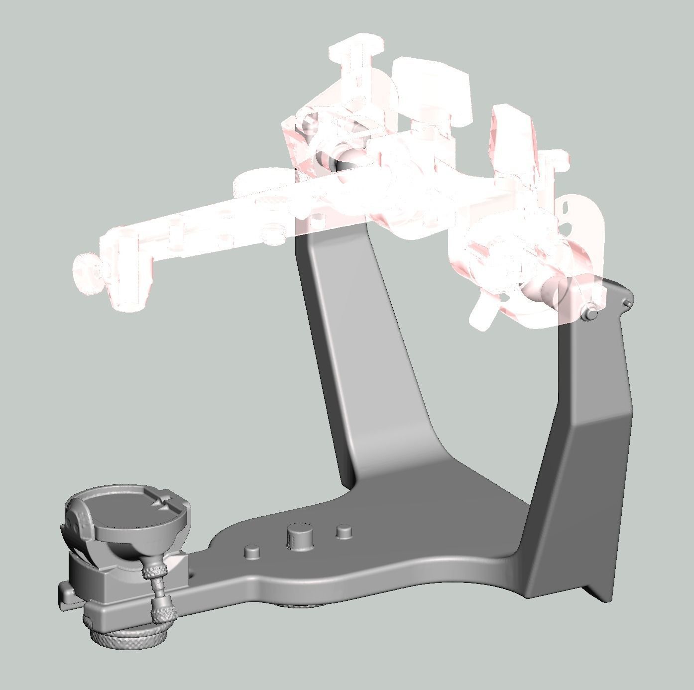Hanau type dental articulator model 3D print model_3