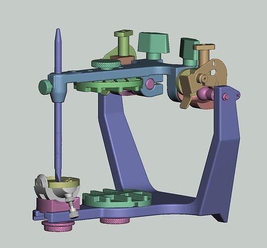 Hanau type dental articulator model 3D print model