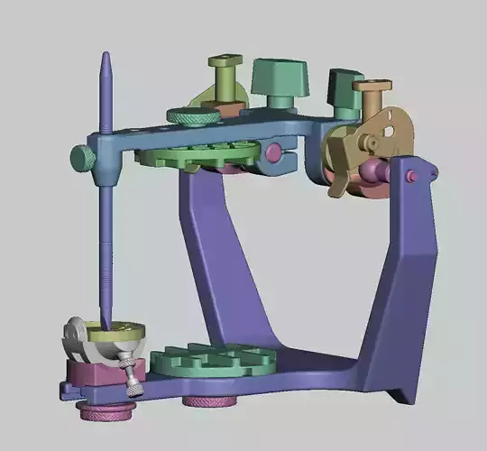 Hanau type dental articulator model