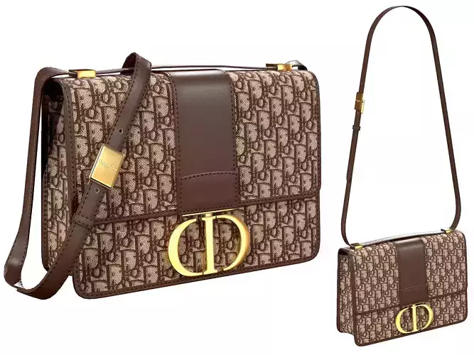 Dior 30 Montaigne Bag Brown Oblique Jacquard