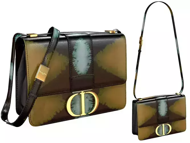 Dior 30 Montaigne Bag Green Multicolor Tie