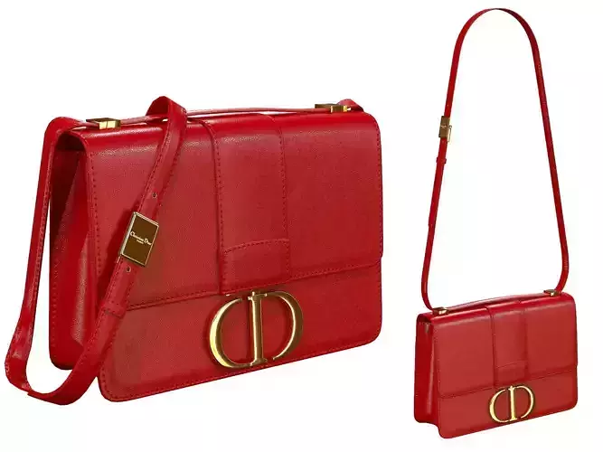 Dior 30 Montaigne Bag Red Leather