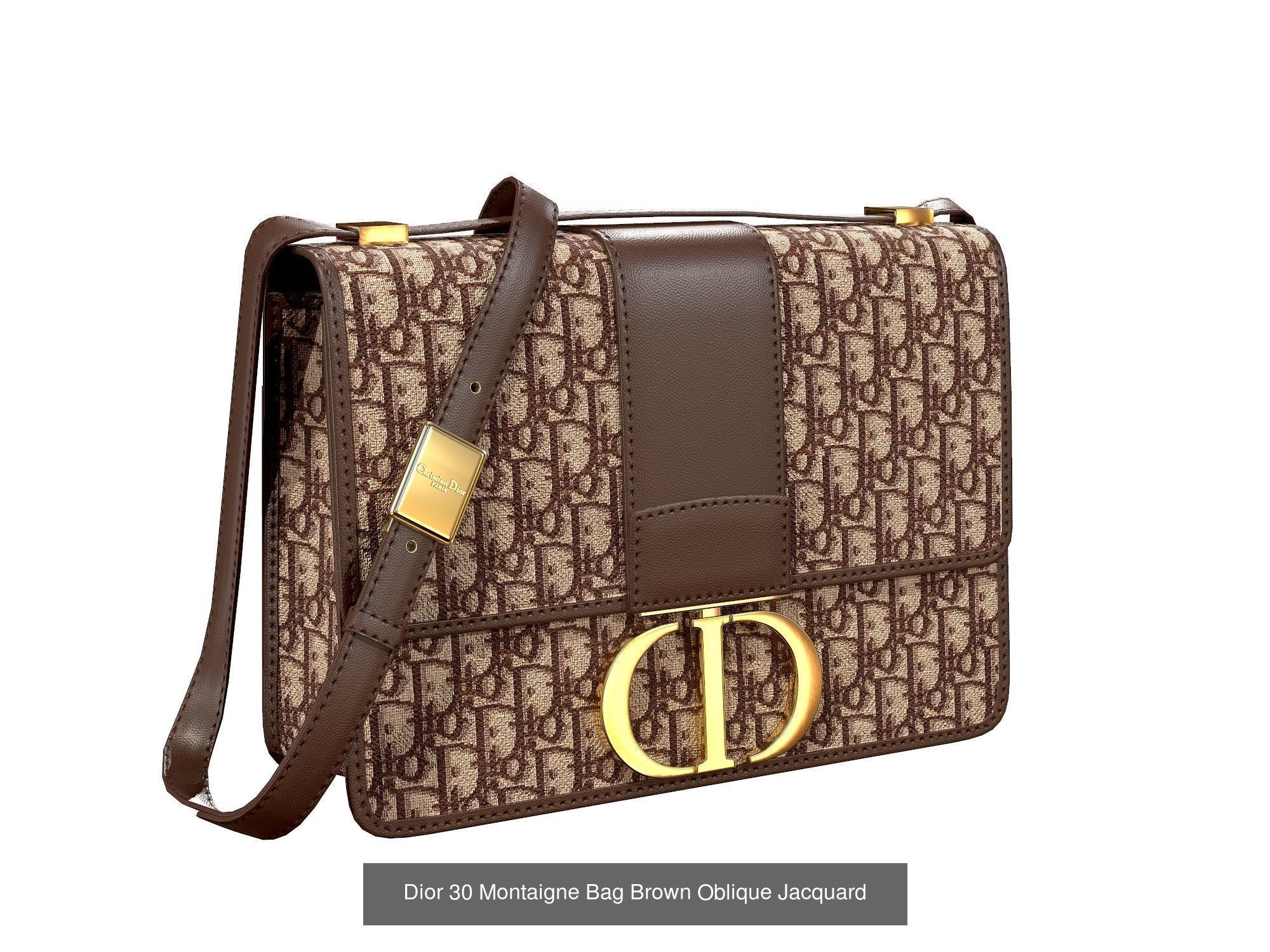 Dior 30 Montaigne Bag 3D Model Collection_7