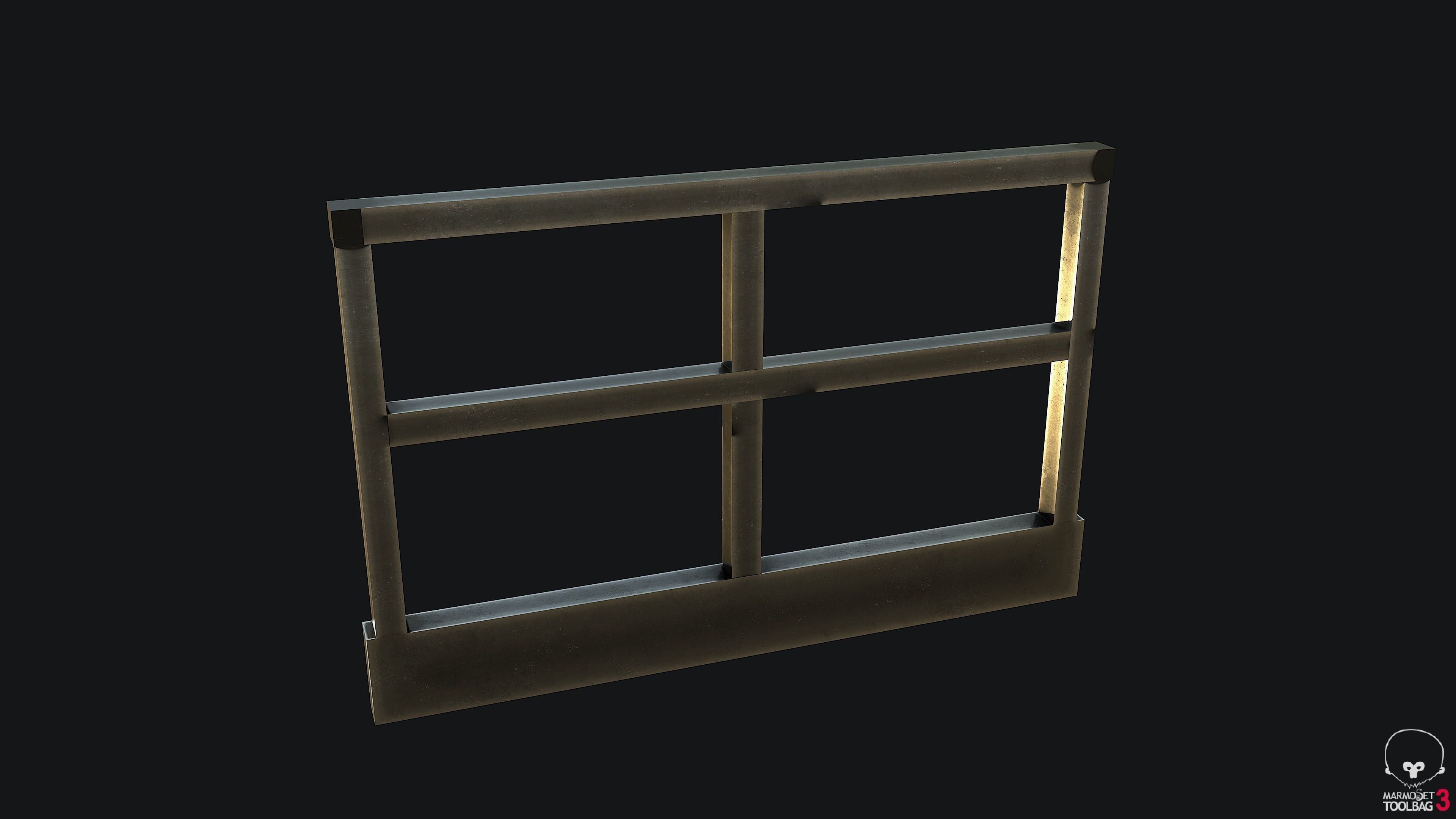 Stairs Modular PBR Low-poly 3D model_9