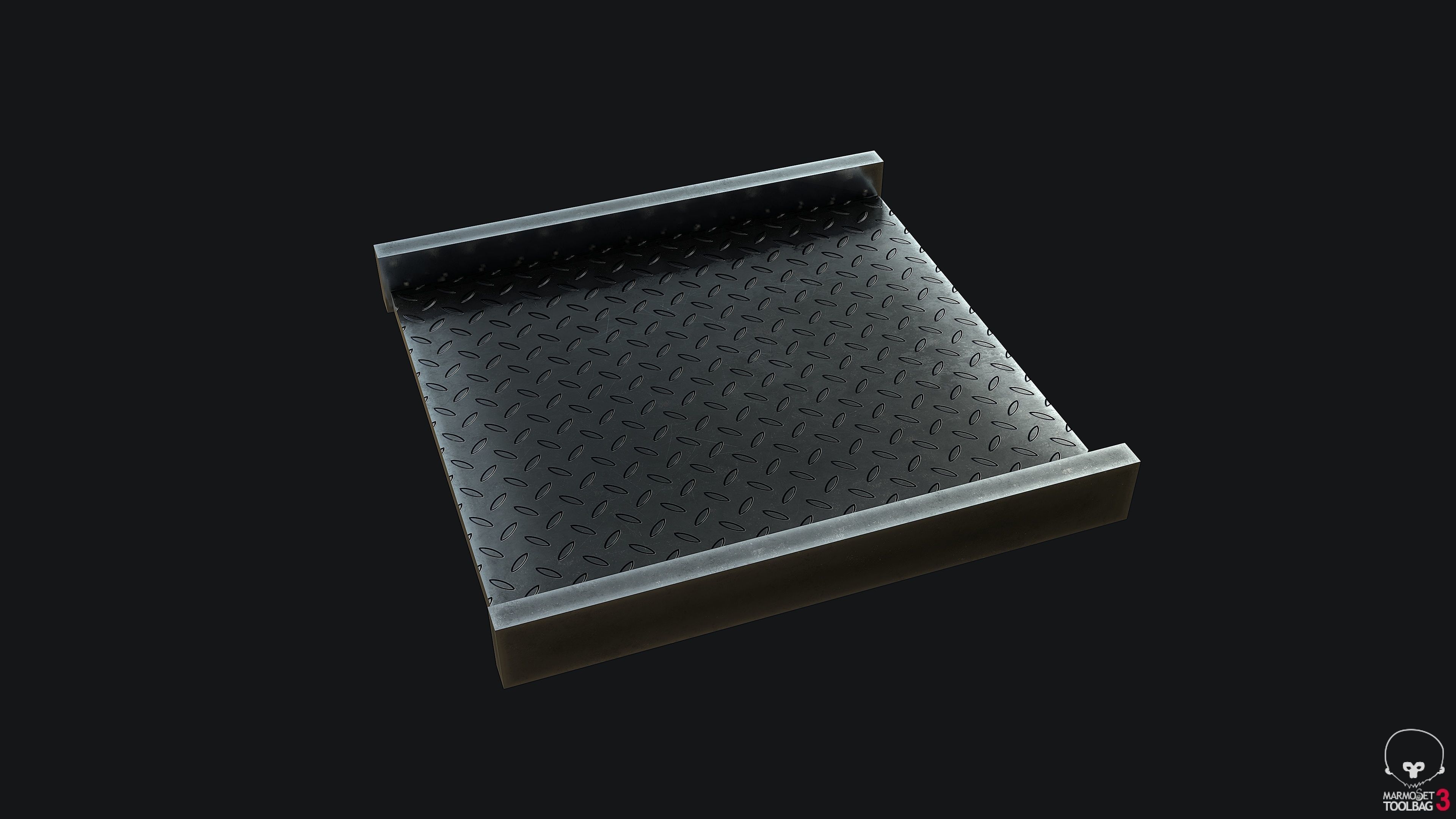 Stairs Modular PBR Low-poly 3D model_7