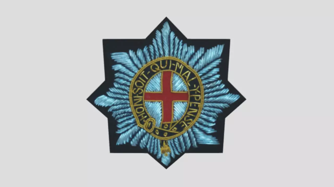Coldstream Guards Badge 3D Low Poly Free low-poly 3D model