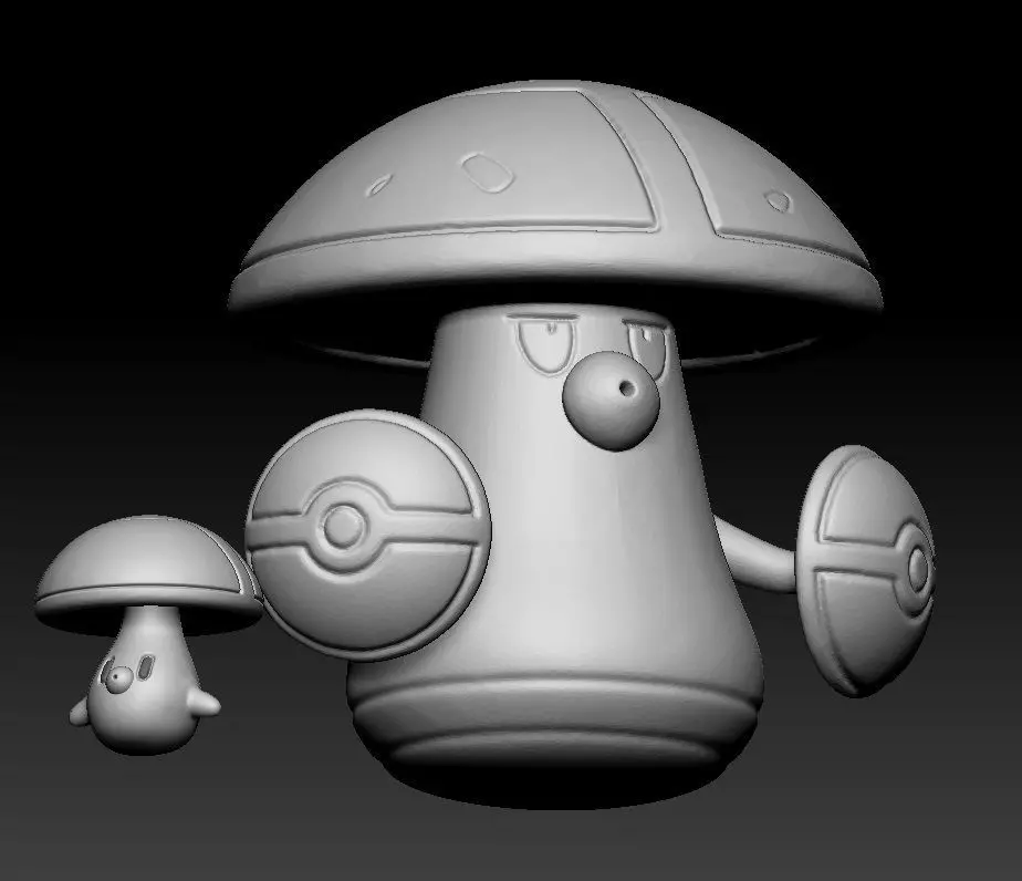 Pokemon Foongus Amoonguss 3D print model_0