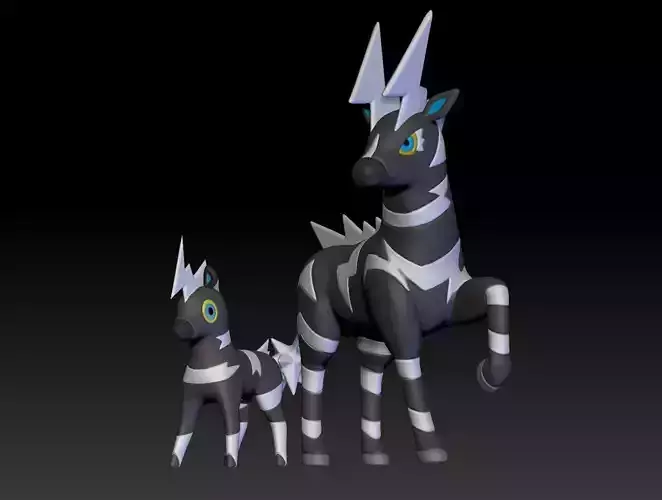 Pokemon Blitzle and Zebstrika