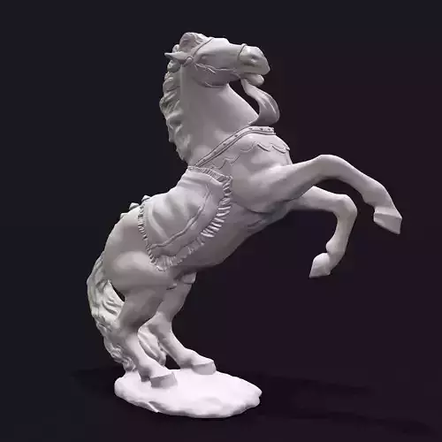 Horse Rearing 3D Print Sculpture 3D print model