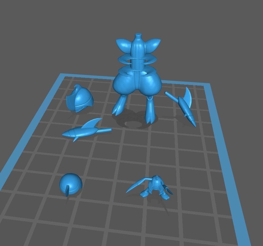 Pokemon Pawniard and Bisharp 3D print model_3