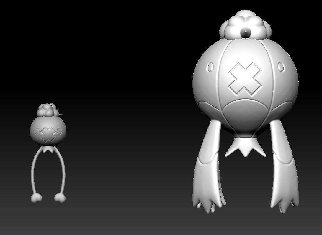 Pokemon Drifloon and Drifblim 3D print model_1