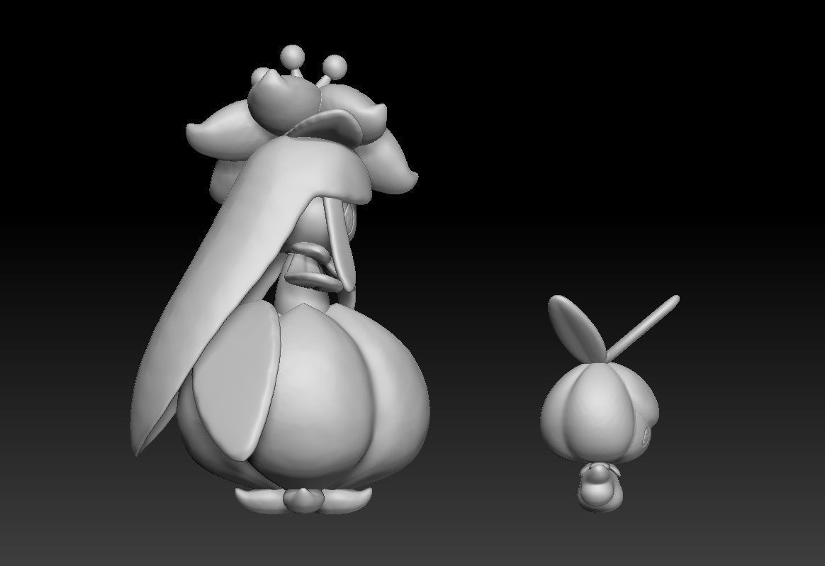 Pokemon Petilil and Lilligant 3D print model_2