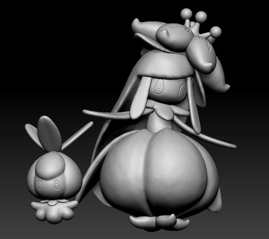 Pokemon Petilil and Lilligant 3D print model_4