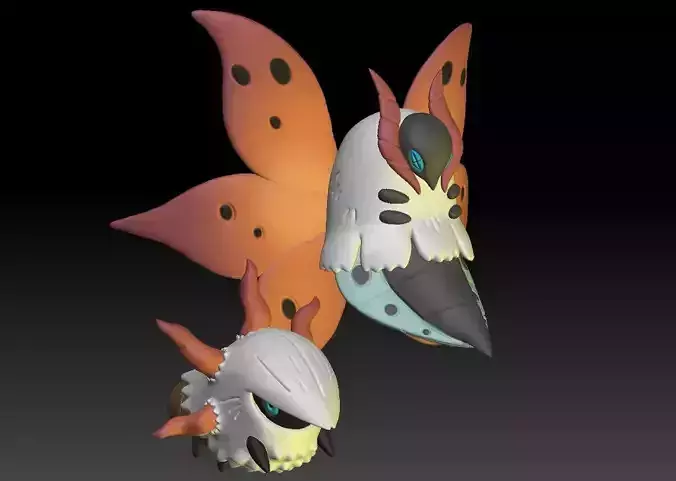 Pokemon Larvesta and Volcarona