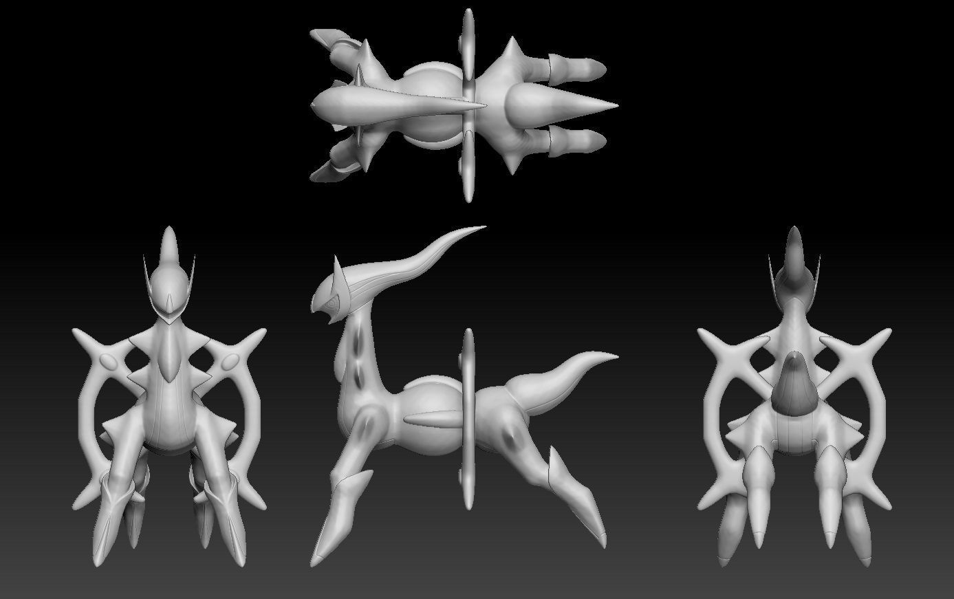 Pokemon Arceus 3D print model_1