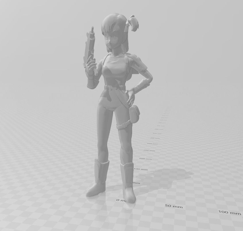 Young Bulma 3D Model 3D print model_1