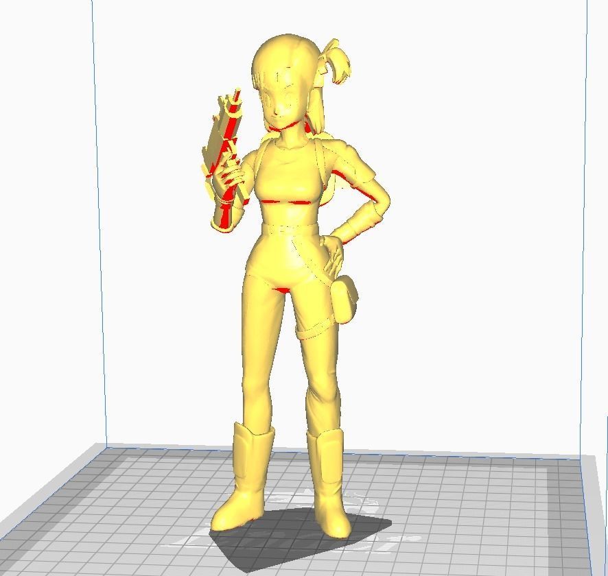 Young Bulma 3D Model 3D print model_2
