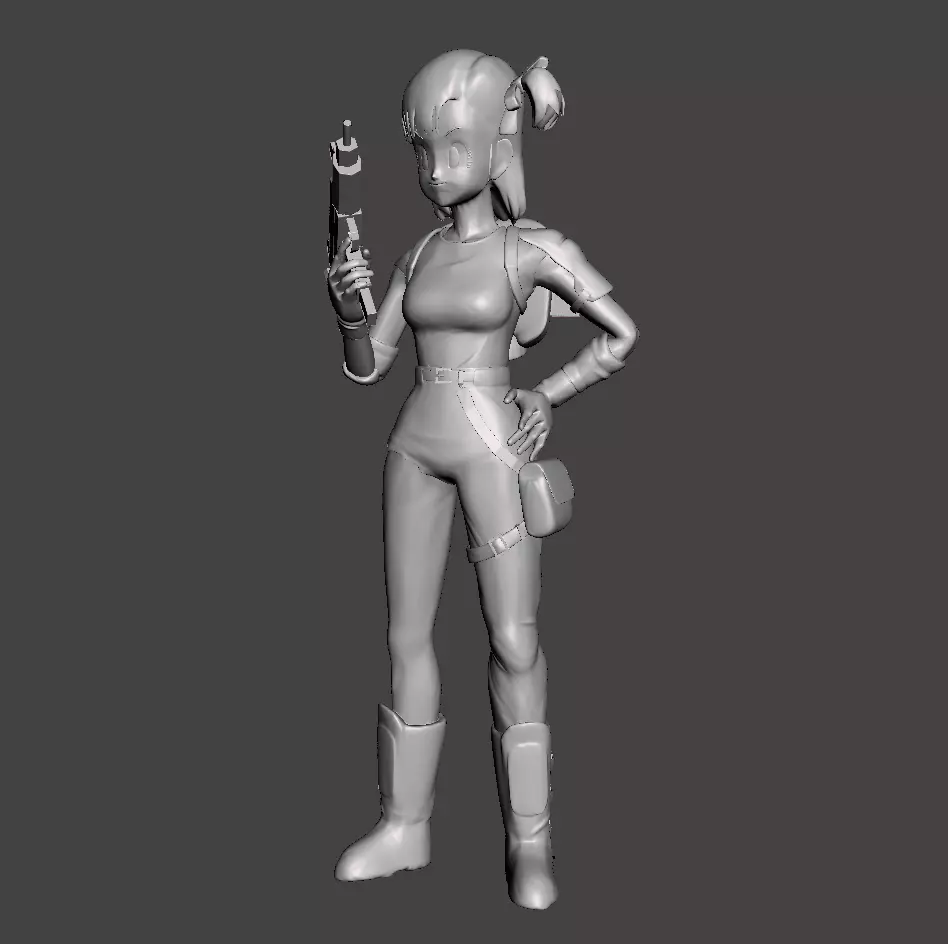 Young Bulma 3D Model 3D print model_0
