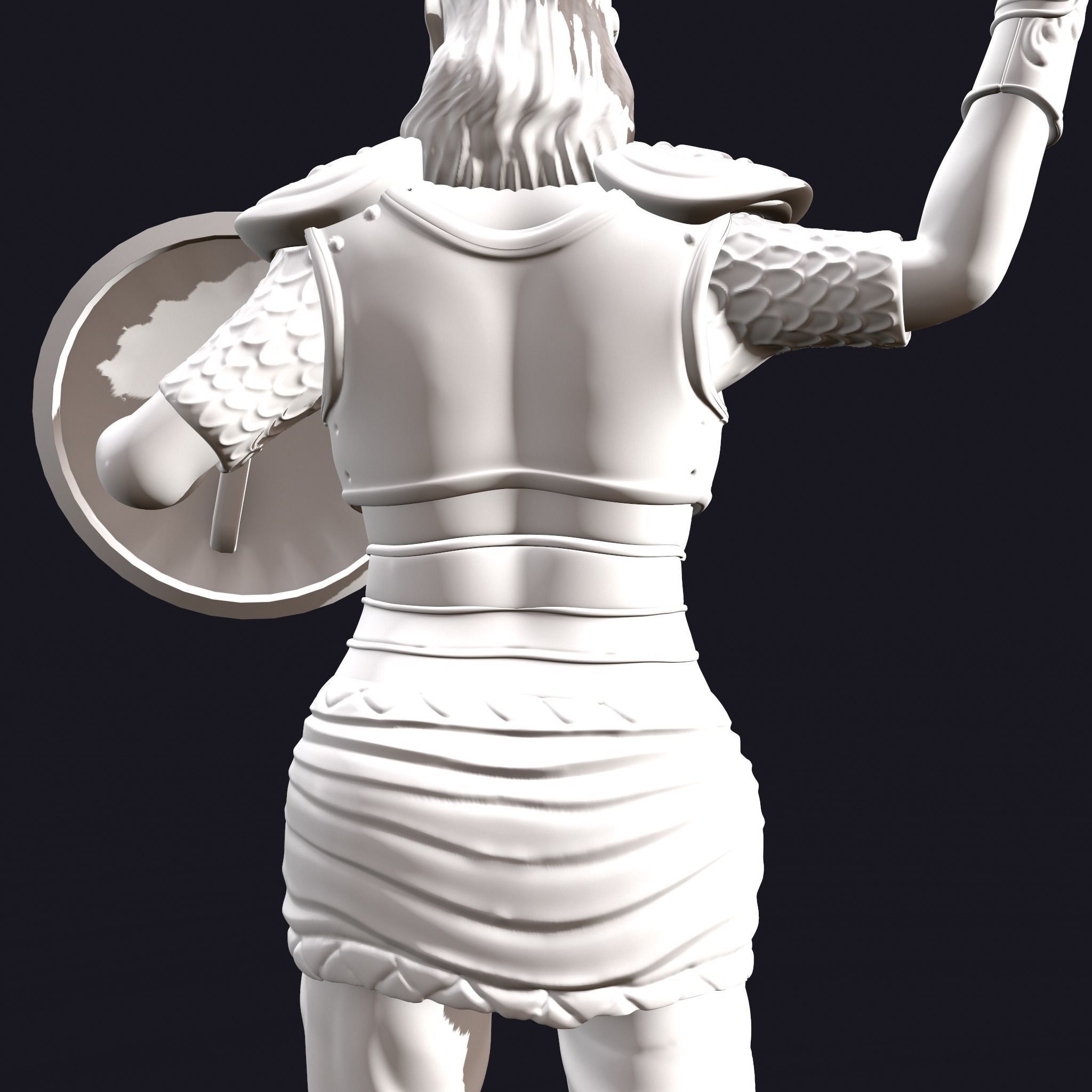 Rani Durgavati Statue 3D Print Sculpture 3D print model_22