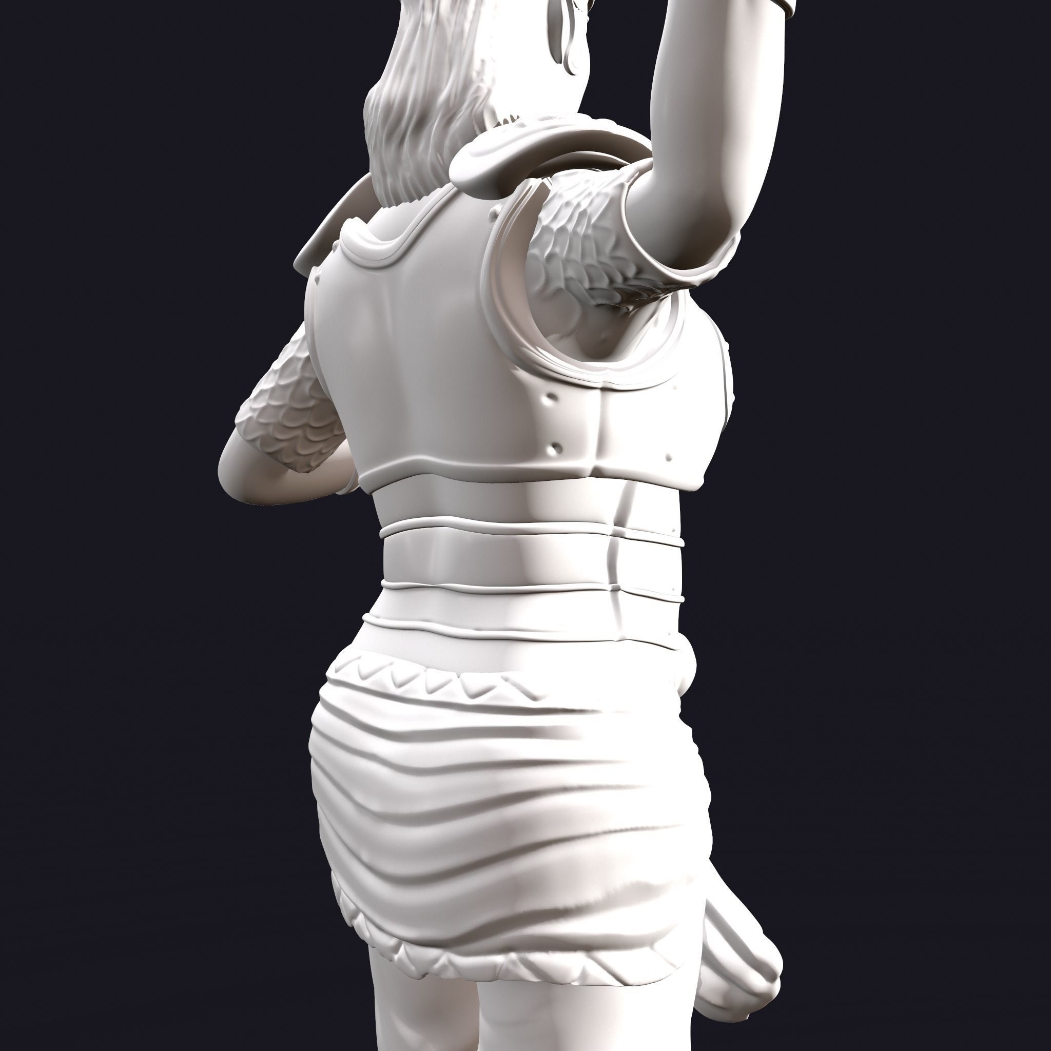 Rani Durgavati Statue 3D Print Sculpture 3D print model_24