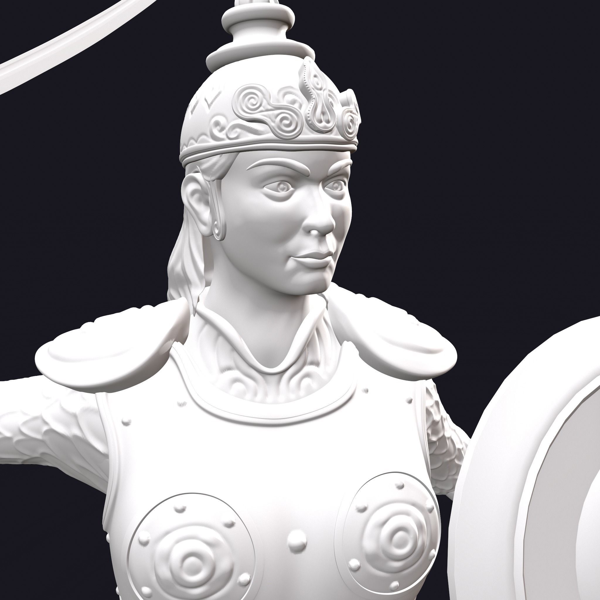 Rani Durgavati Statue 3D Print Sculpture 3D print model_13