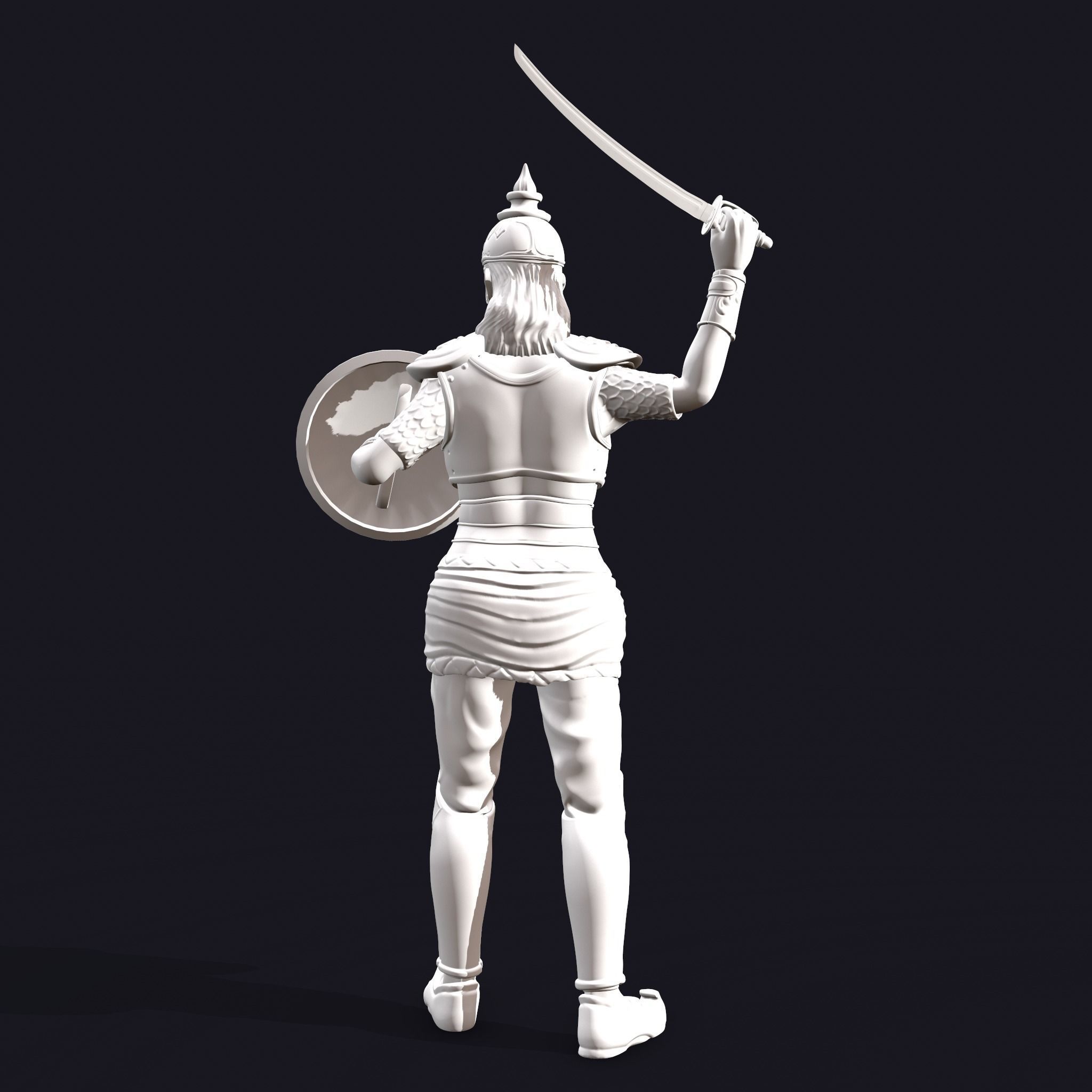 Rani Durgavati Statue 3D Print Sculpture 3D print model_20