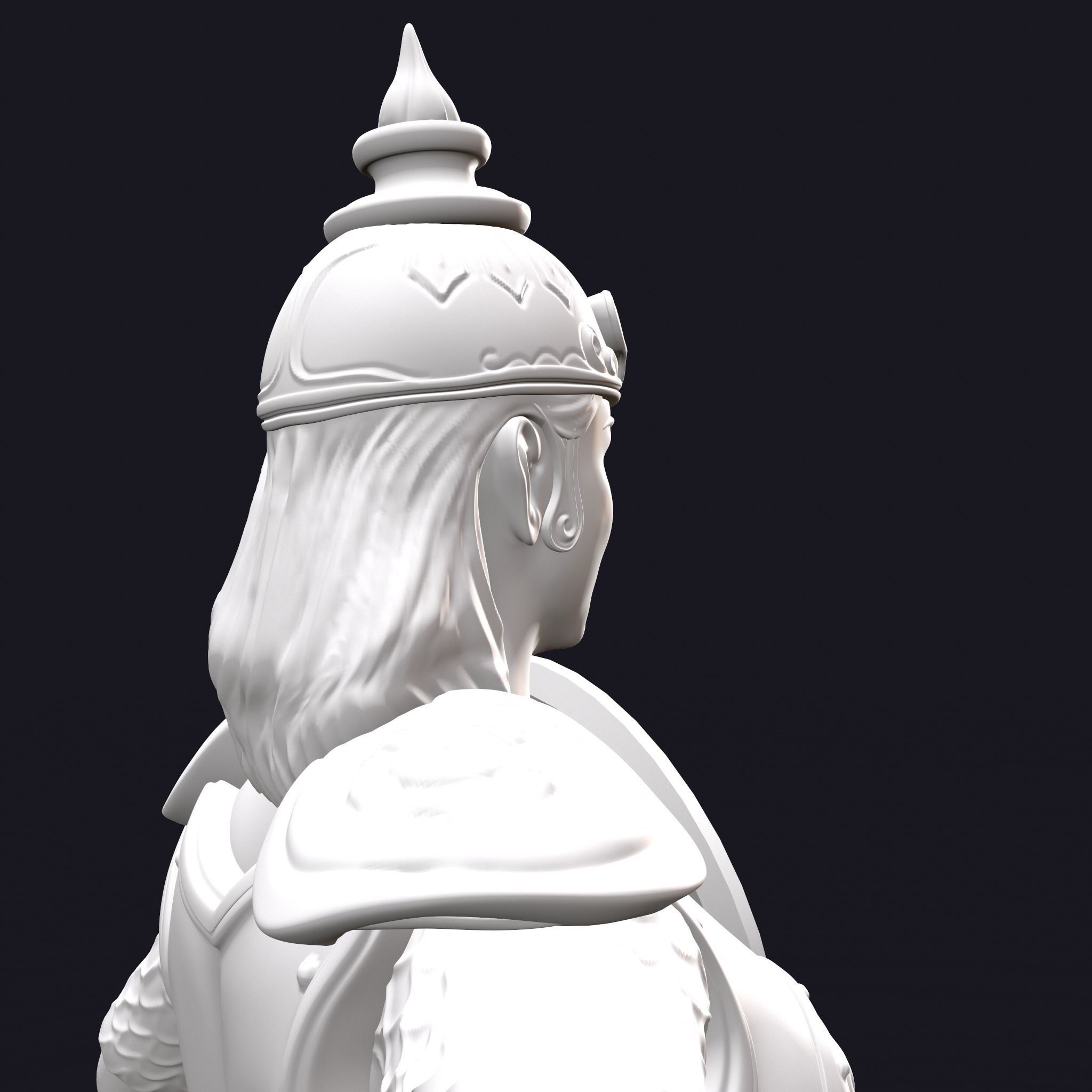 Rani Durgavati Statue 3D Print Sculpture 3D print model_15