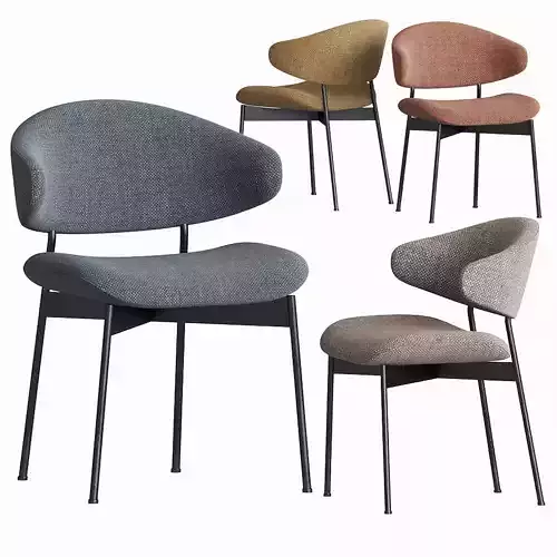 Luz Dining Chair More Moebel 3D model
