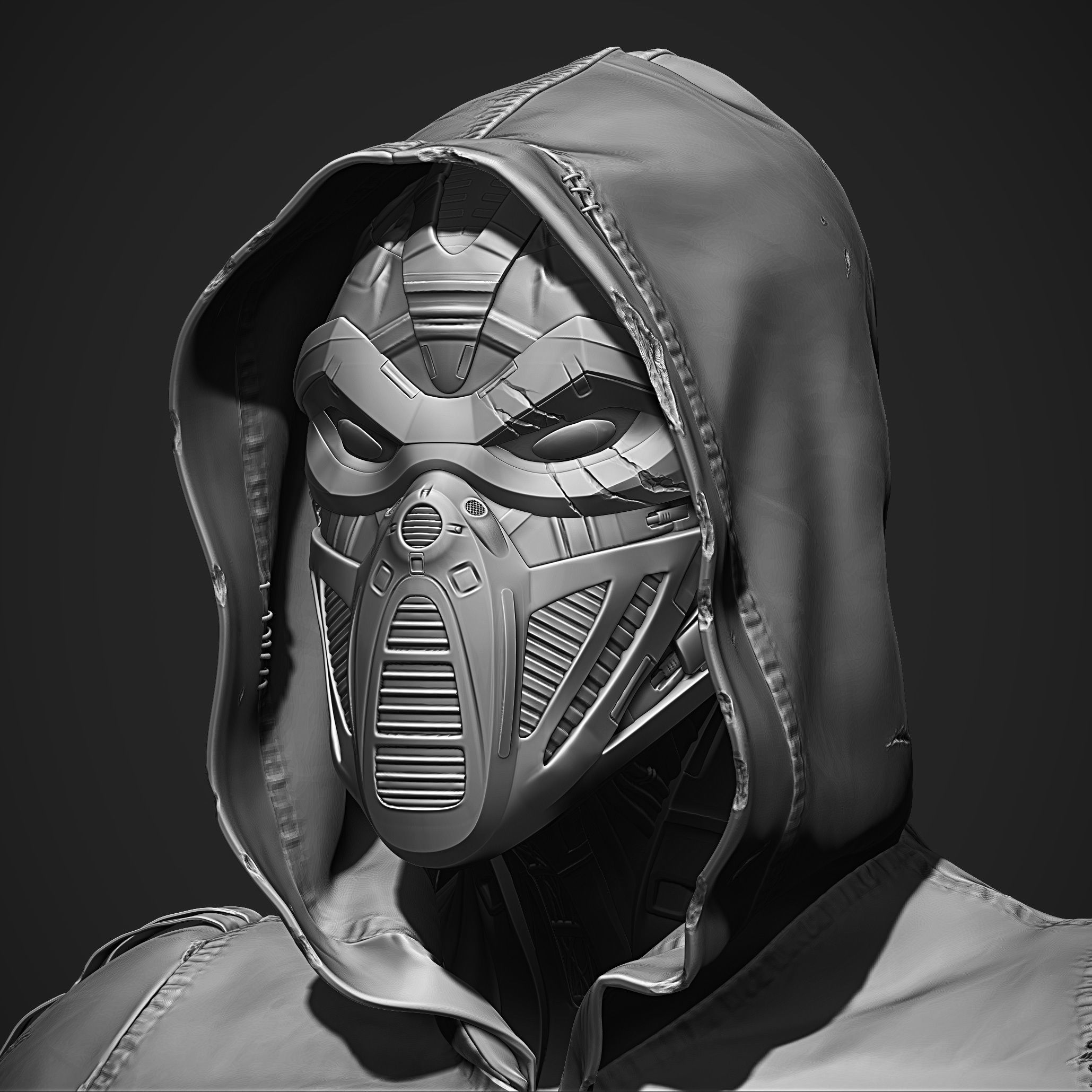 Post Apocalyptic Outfit 3D model_1