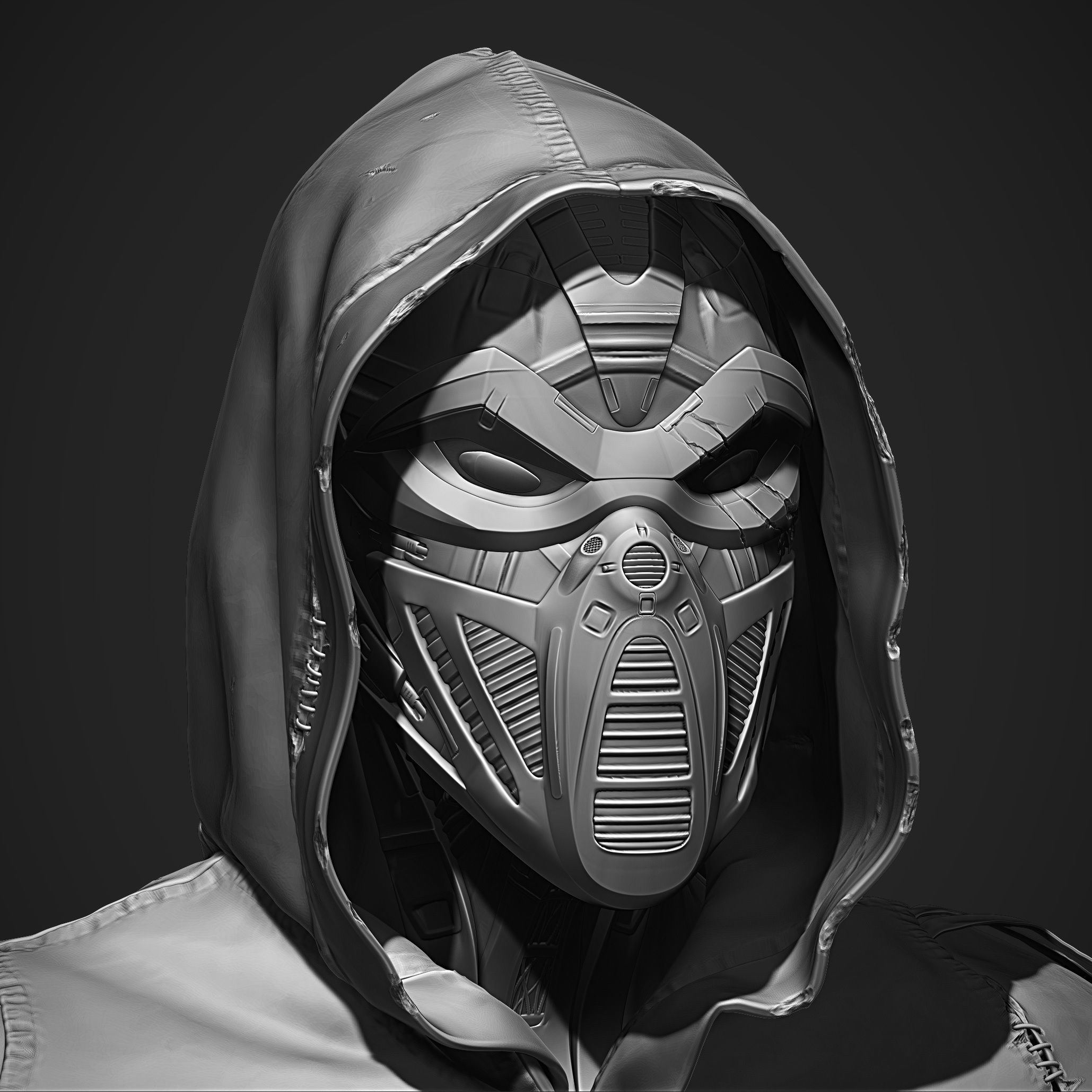 Post Apocalyptic Outfit 3D model_2