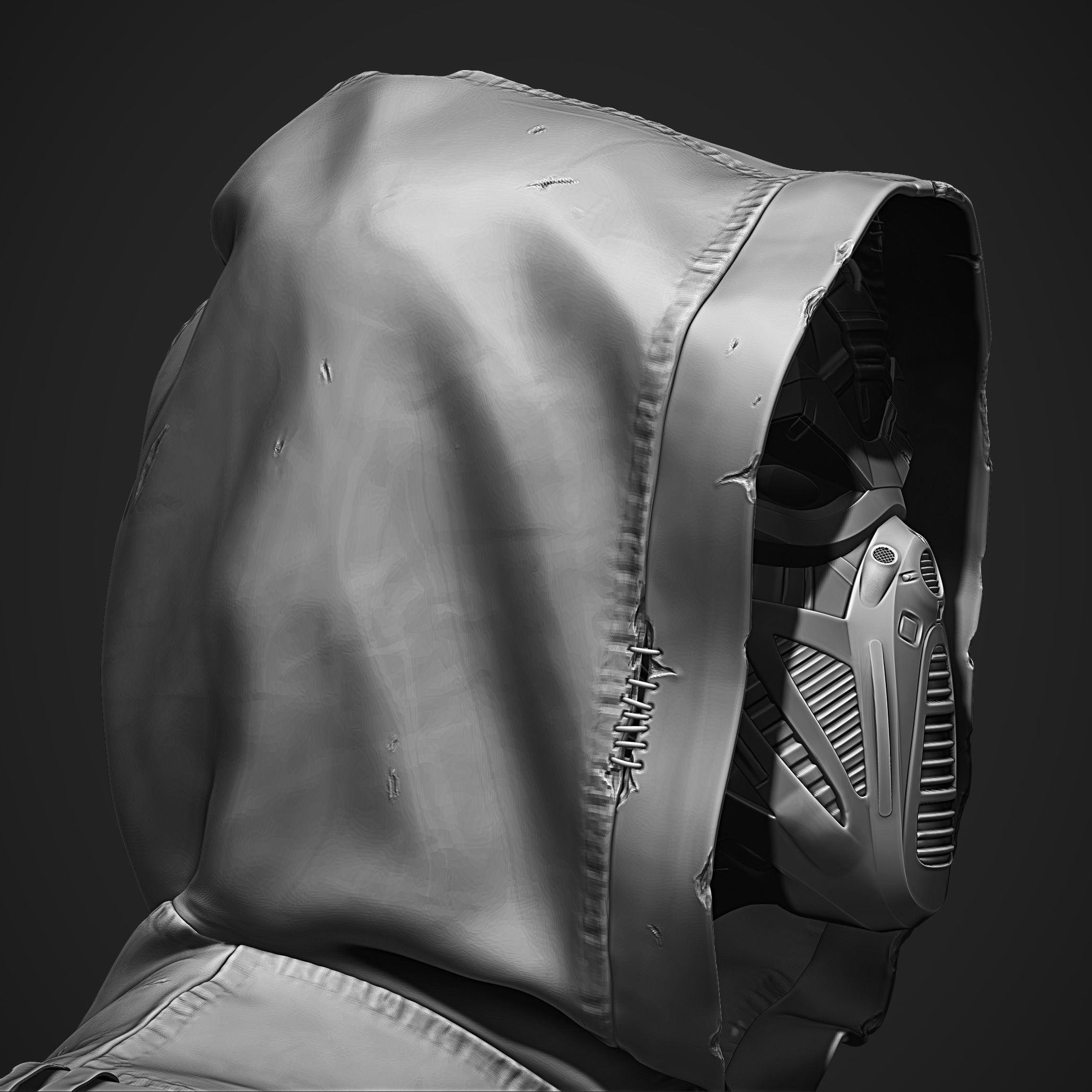 Post Apocalyptic Outfit 3D model_3