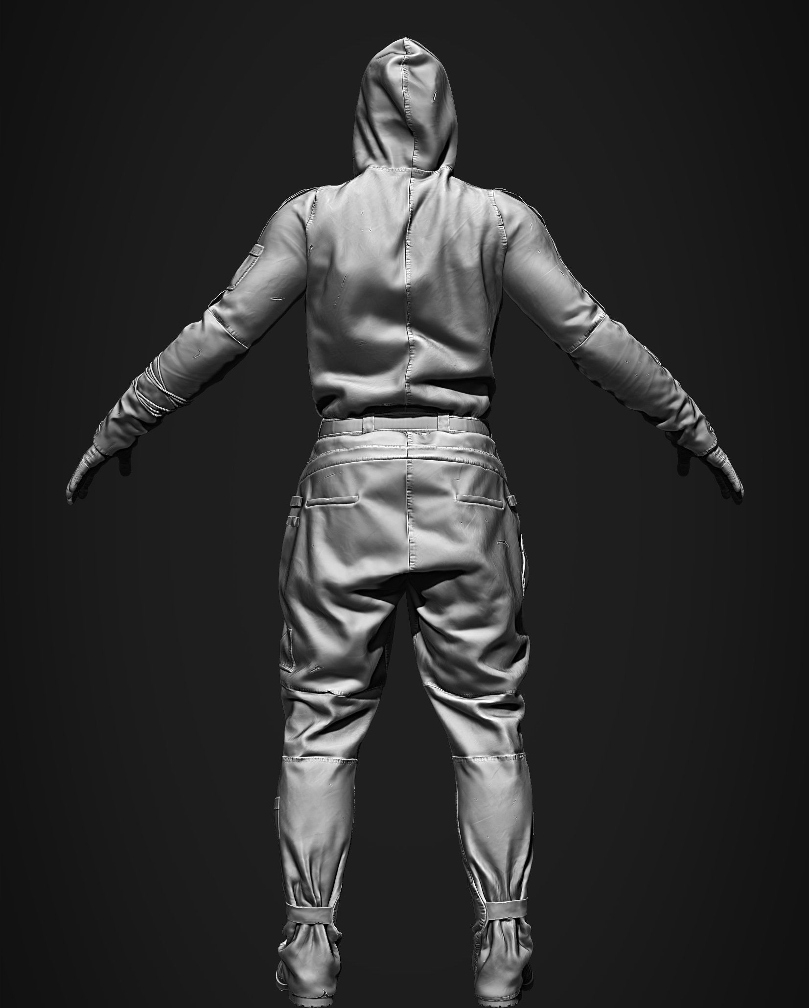 Post Apocalyptic Outfit 3D model_8