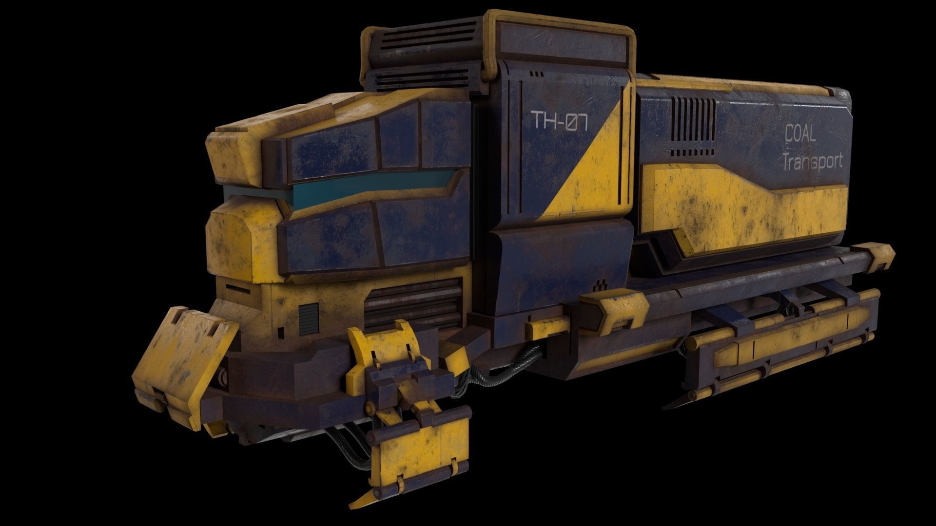 Train vehicle 3D model_2