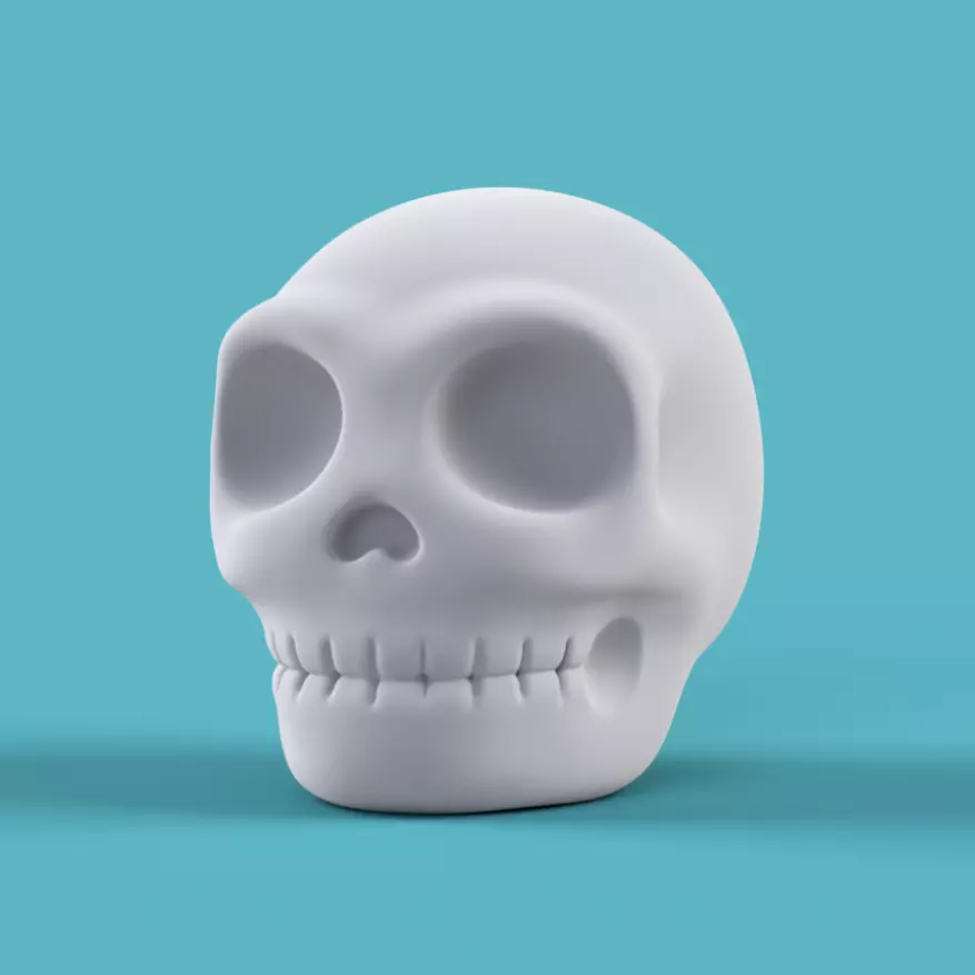 Skull Form Art Sculpture 3D print model