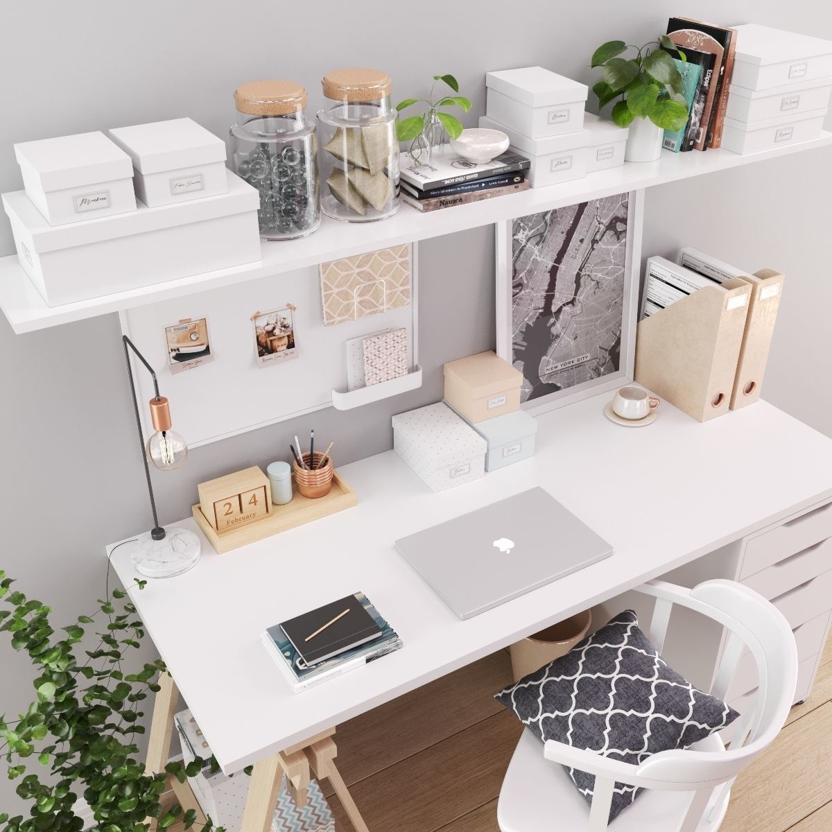 IKEA Office Workplace 3D model_1