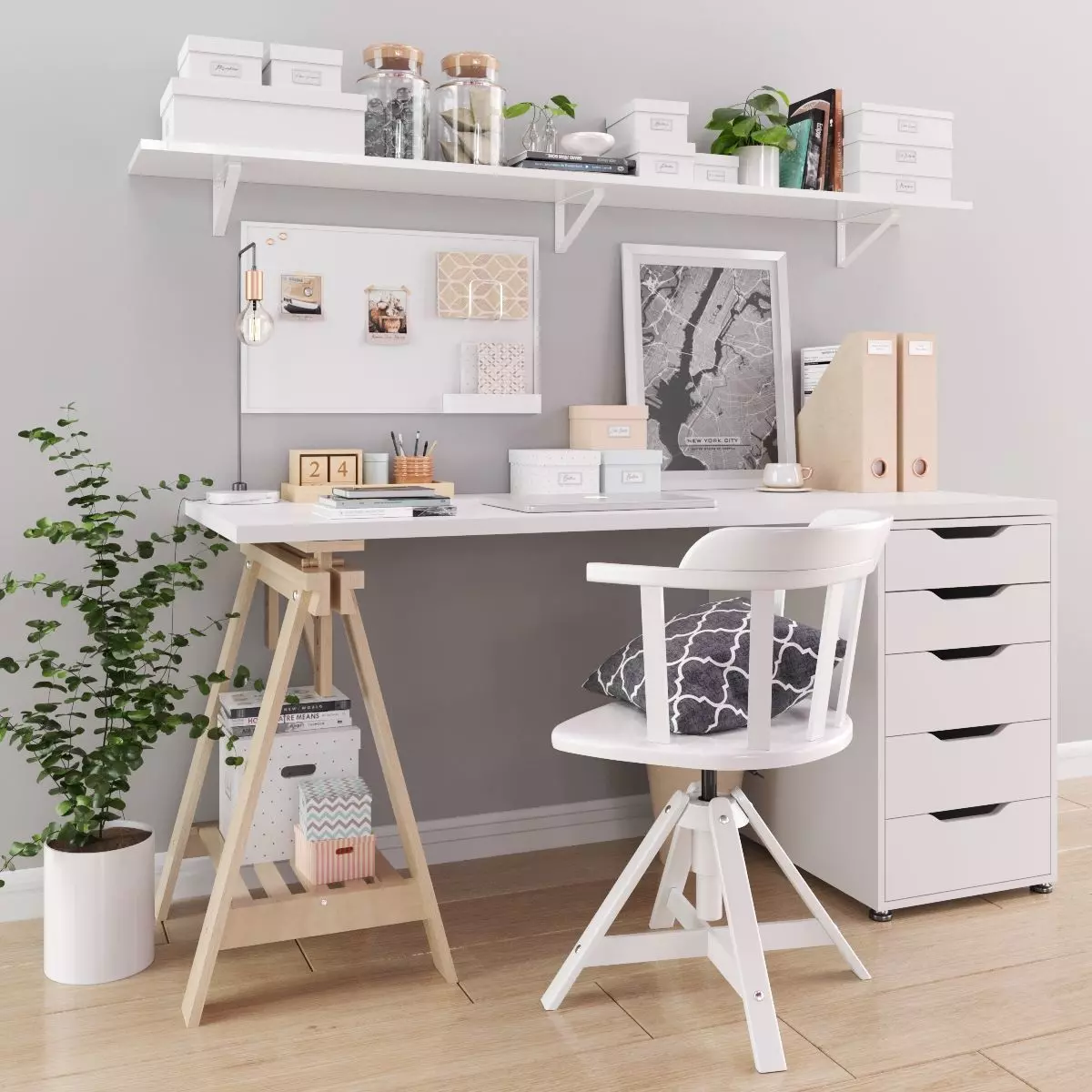 IKEA Office Workplace 3D model_0
