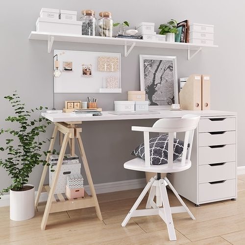 IKEA Office Workplace 3D model