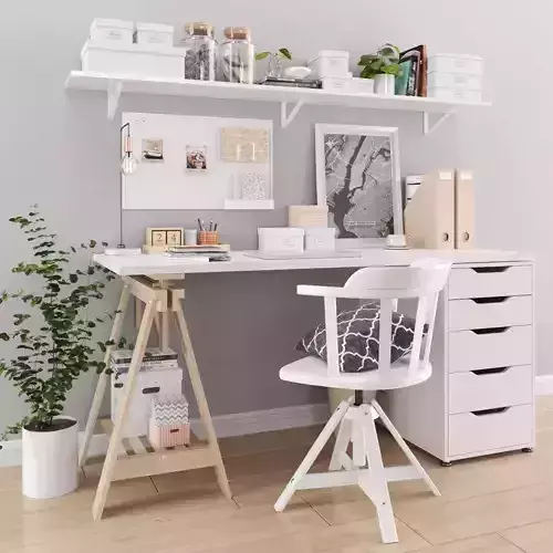 IKEA Office Workplace 3D model