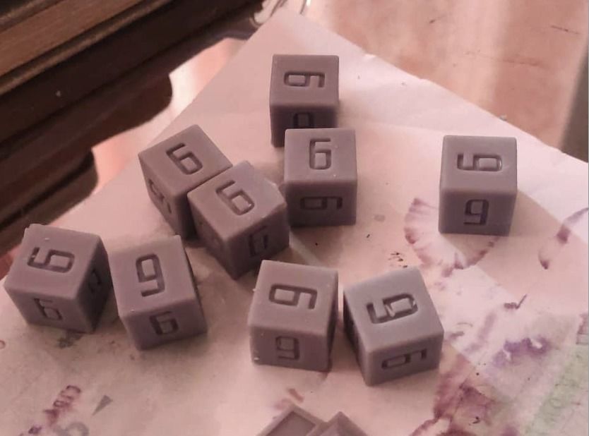 Critical Hit and Critical Failure Full Dice Set 3D print model_5