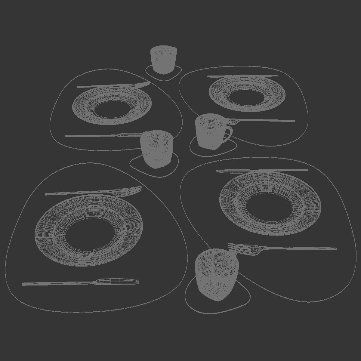 Table setting 33 3D model_9