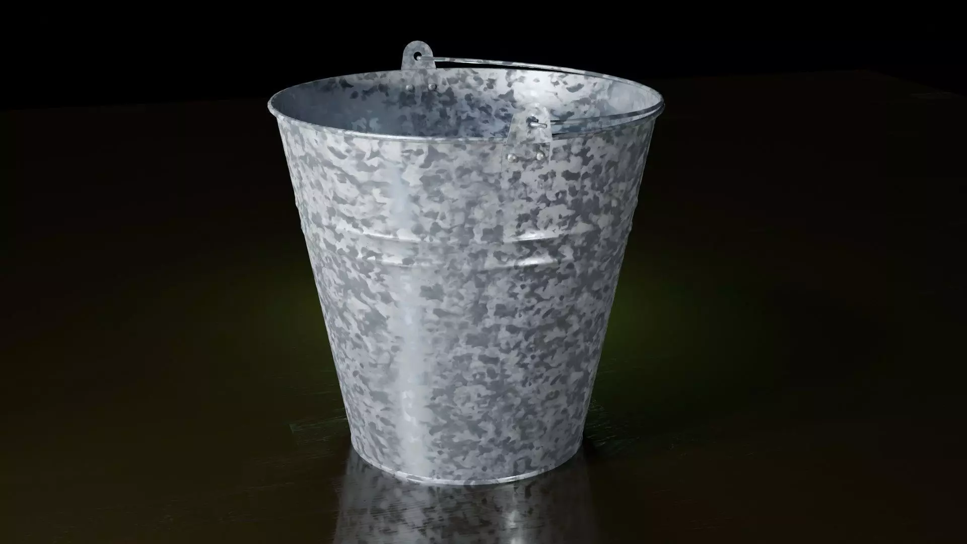 galvanized bucket 3d model Free 3D model