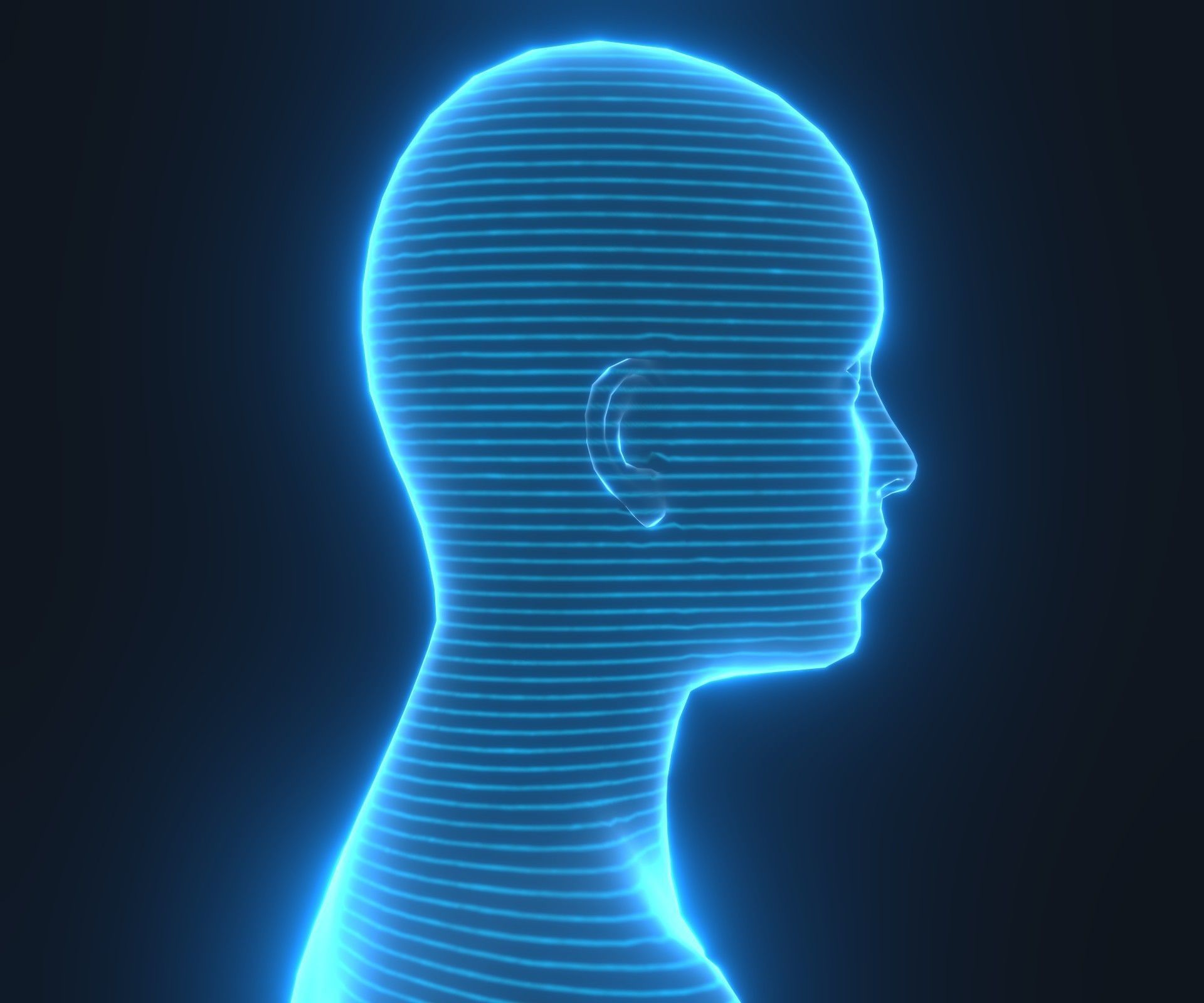 Human Hologram Male and Female 3D Model Collection _14