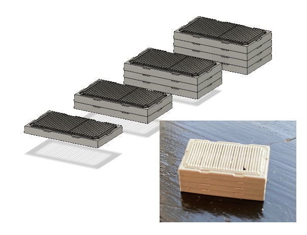 Model Railway Bar Type Drainage Catchpits 3D print model_1