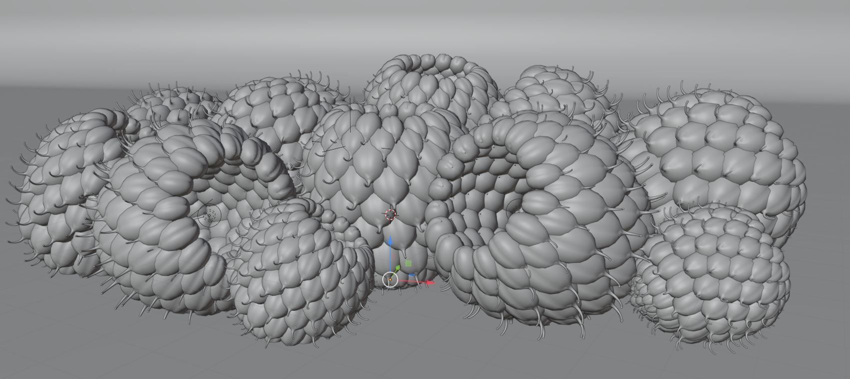 Raspberry cherry 3D model_13