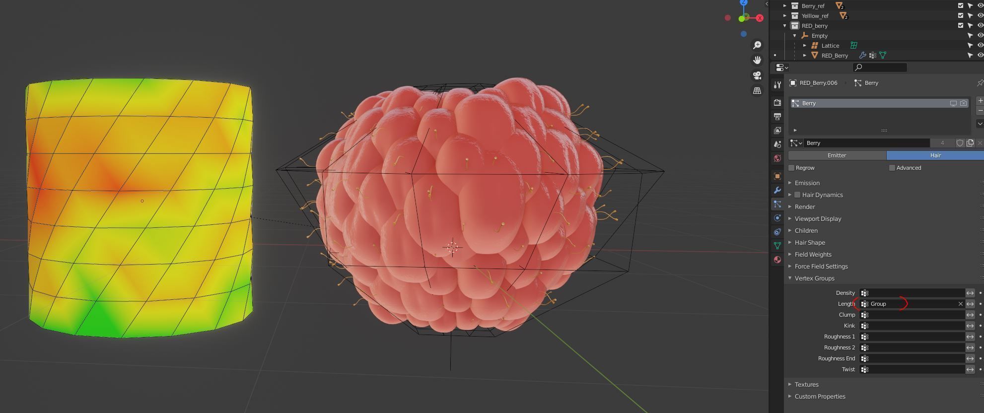 Raspberry cherry 3D model_12