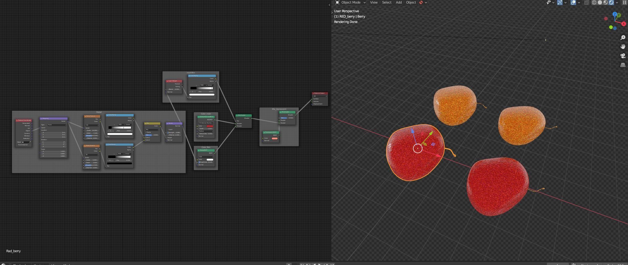Raspberry cherry 3D model_10
