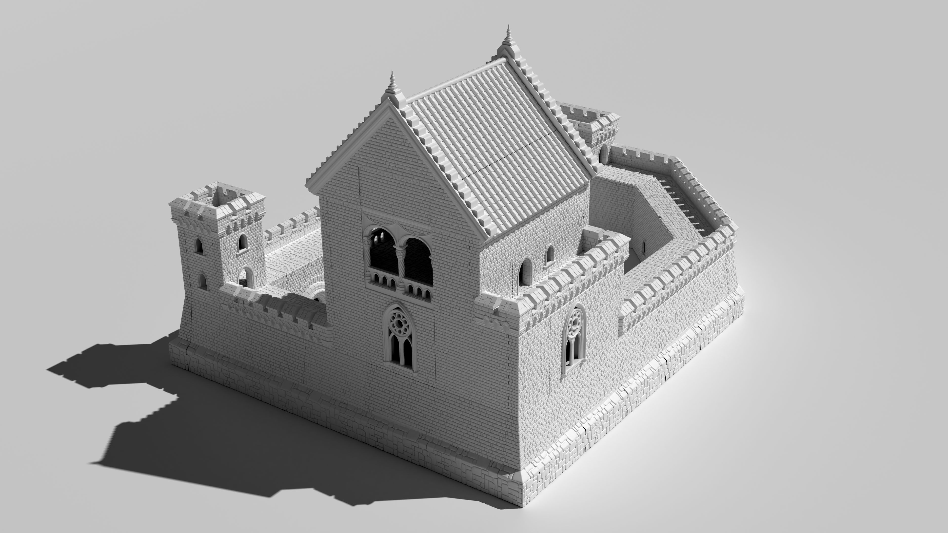 Kemots Castle - printable modular castle 3D print model_3